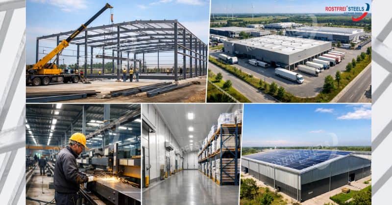 Prefabricated steel warehouse infrastructure