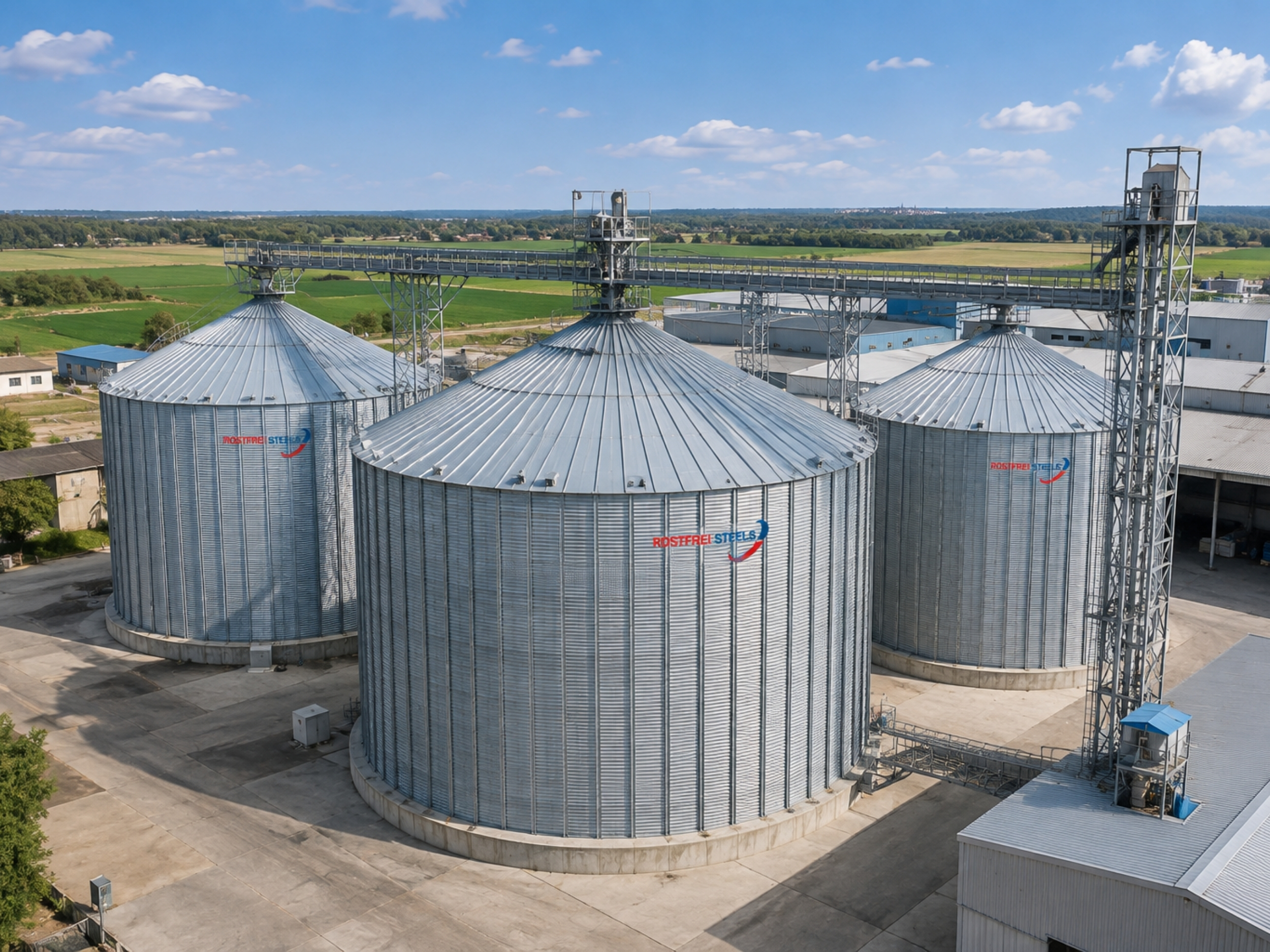 Rostfrei Flat Bottom Silos